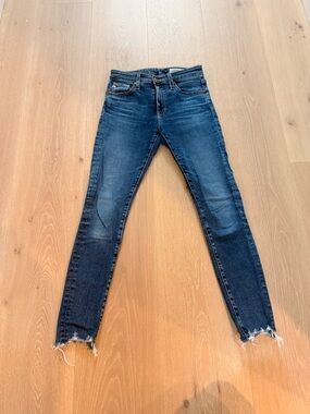 AG Adriano Goldschmied Farrah Skinny ankle Jean, 10 year wash, size 26
